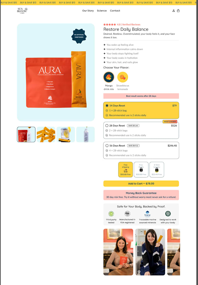 design a high converting shopify store or landing page