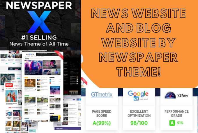 create a newspaper or blog website using newspaper theme