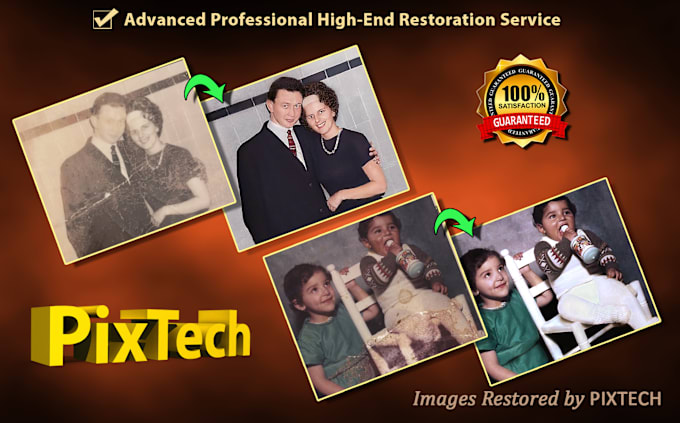 restore, repair, enhance, and retouch your old photos professionally