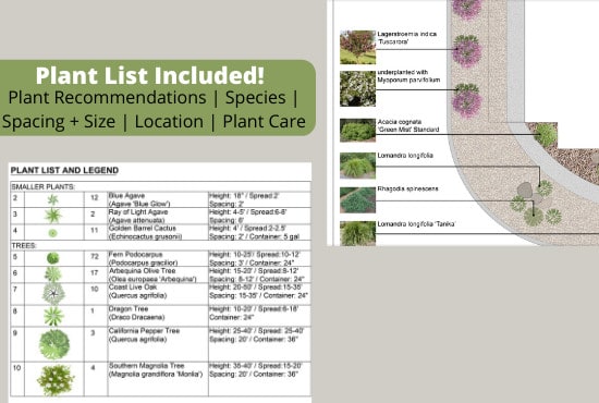 create a plan illustration of your landscape