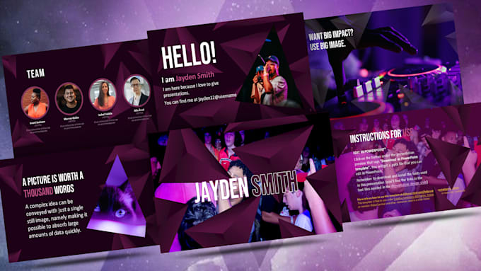 design media kit, menu kit, epk with clickable links