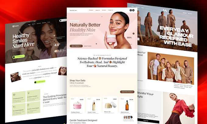 design modern figma ui ux for saas website, web app, and landing page