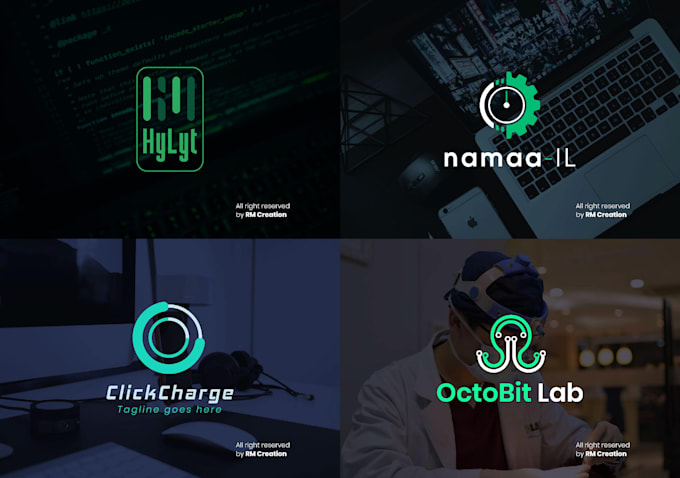design creative tech startup logo