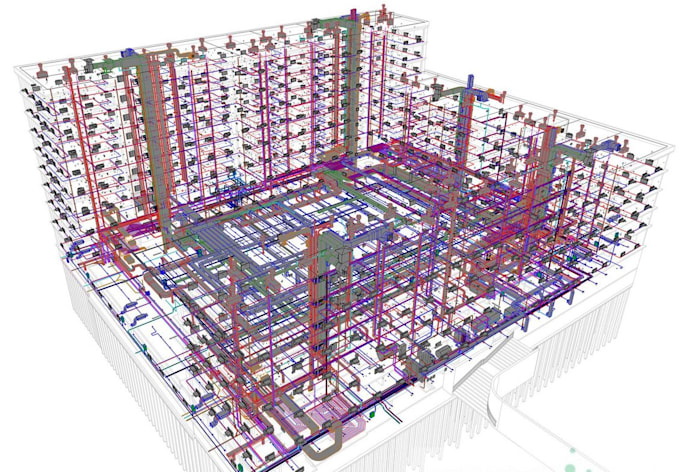 do a autocad mep drawing hvac and plumbing system