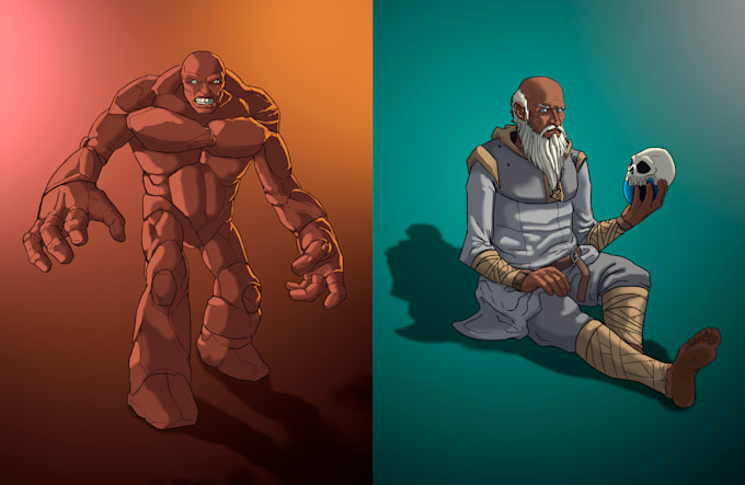 make a professional concept art or illustration