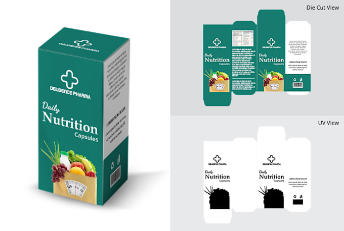create custom packaging box design with die cutting