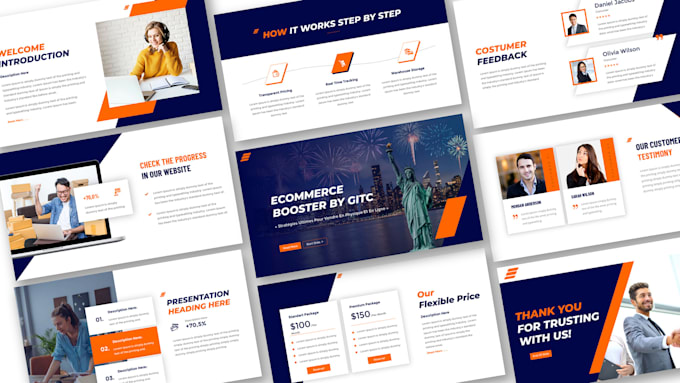 design a custom powerpoint template for professional presentations