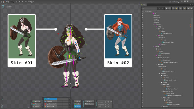Create An Eyecatching 2d Spine Character Animation By Risingpixel