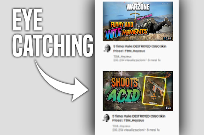 make a really good youtube gaming thumbnail