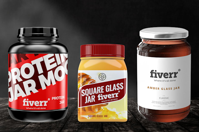 create label packaging design and mockup for amazon