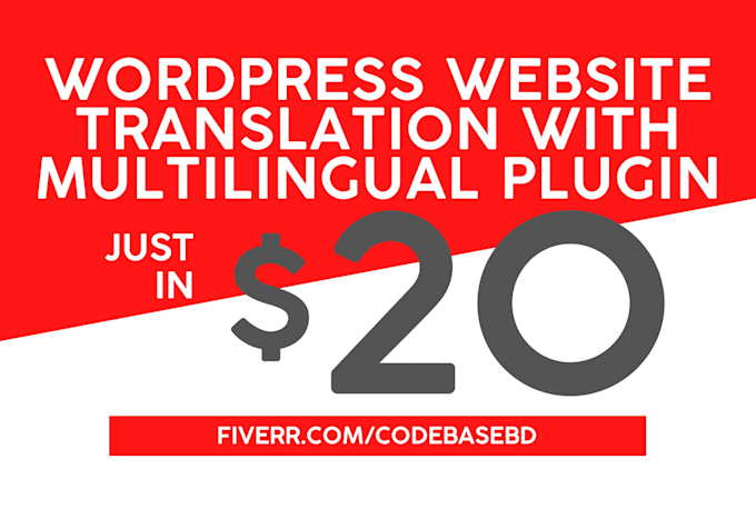 do multilingual or multilanguage with wpml plugin to your wordpress website
