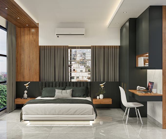 design interior spaces and photorealistic 3d visualization