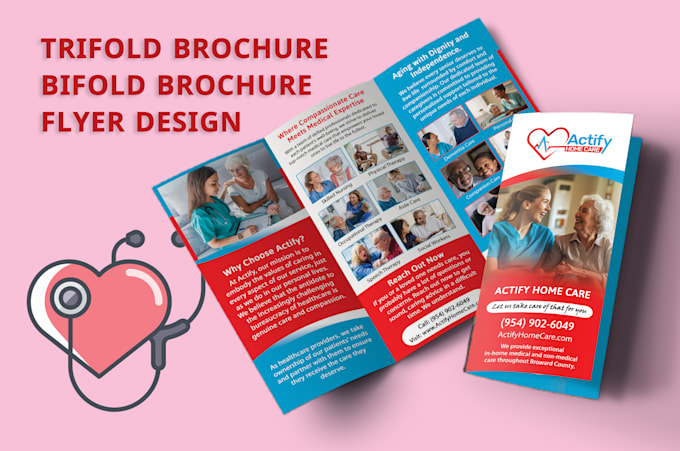do professional home care, healthcare, medical, business brochure or flyer