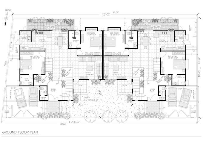 design architectural 2d floor plan