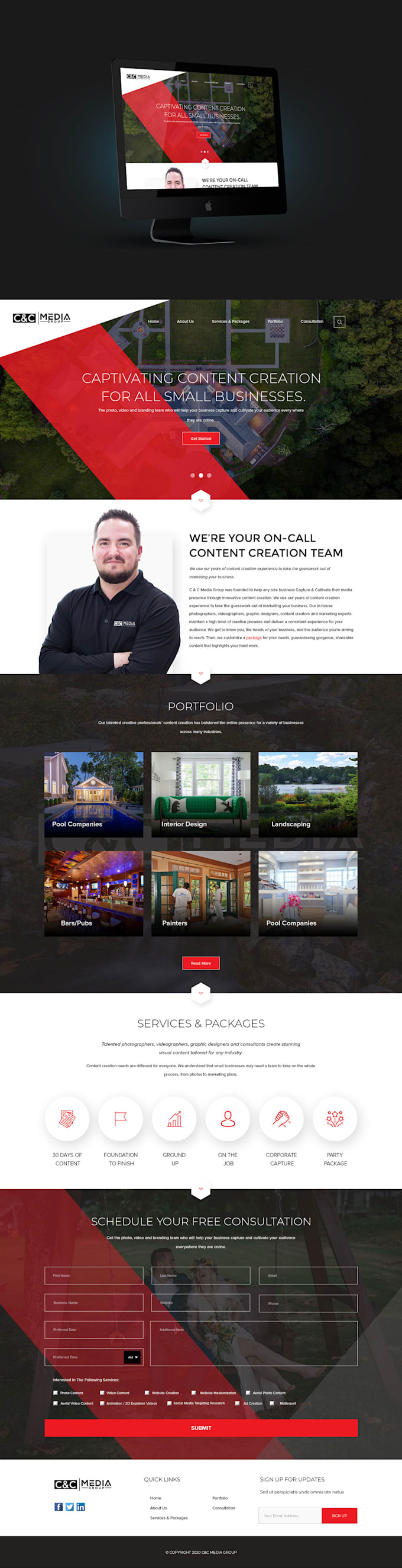 website design and development
