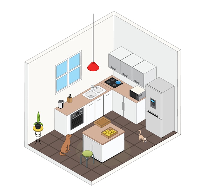 create a wonderful isometric floor plan