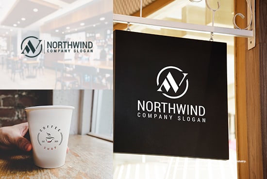 design a luxury monogram logo with your initial letters