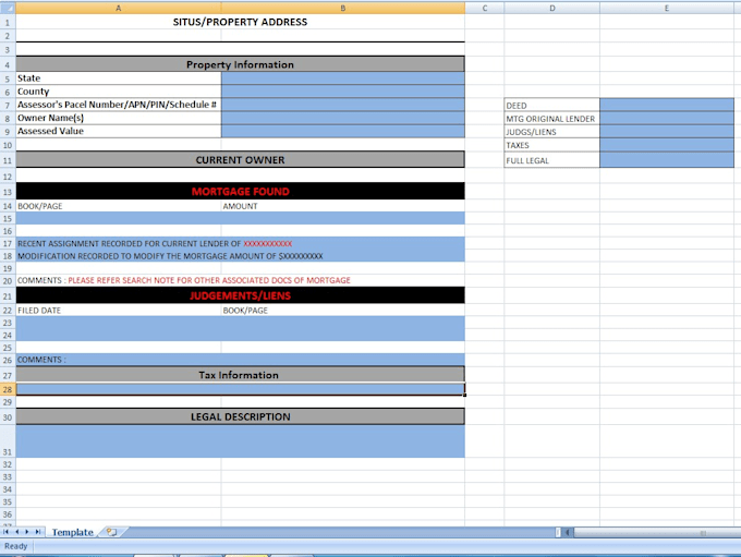 do current owner search title search full search