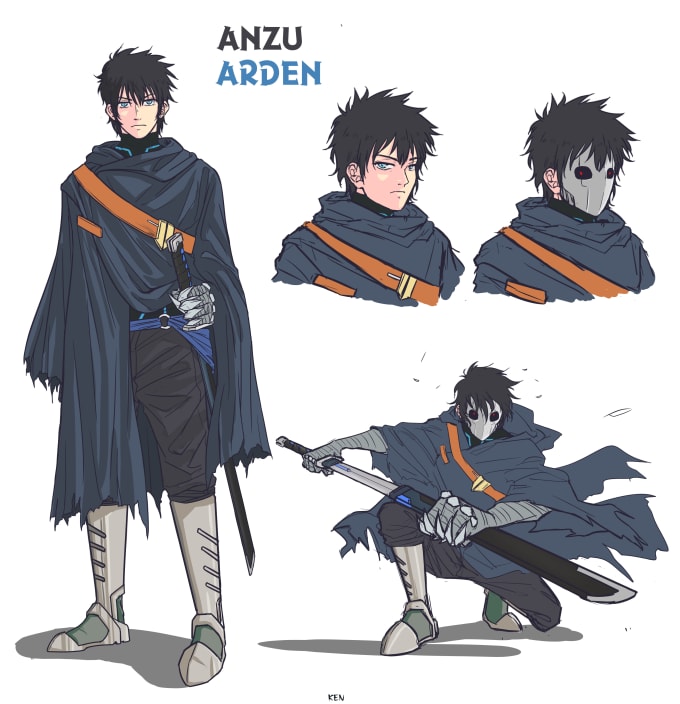 Draw Your Anime Character Design By Lilpotato Ken Fiverr