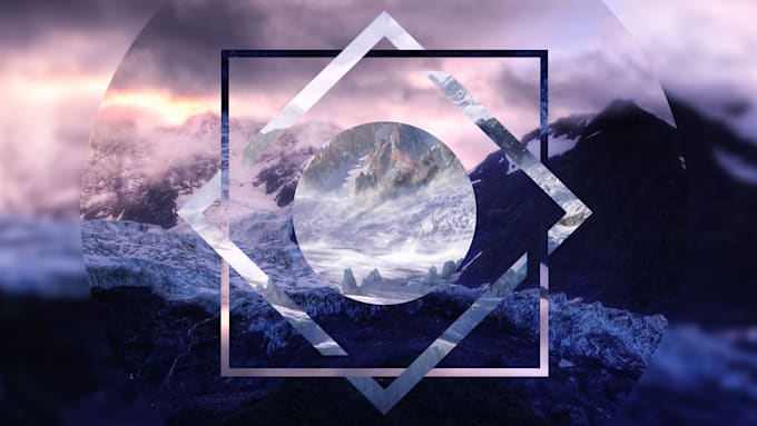 create abstract geometric digital art