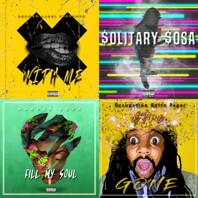 create album single cover design