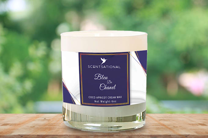 do candle label ,product label design, product packaging
