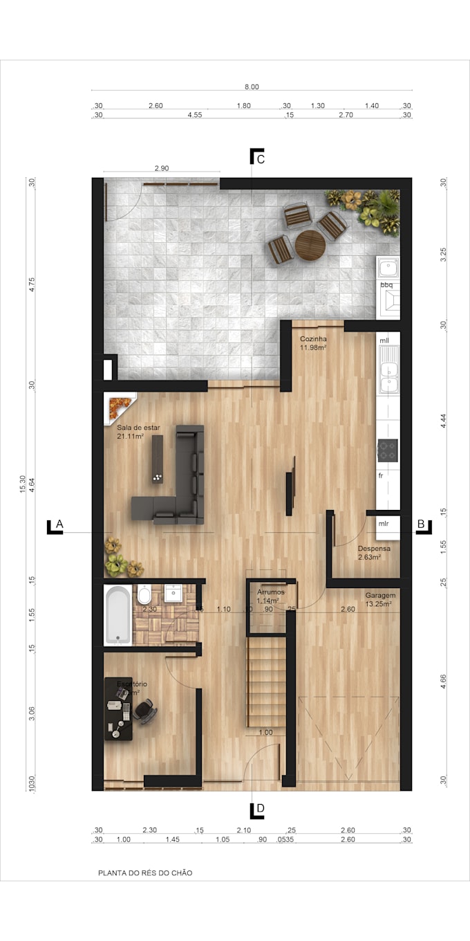 render your 2d plans in photoshop
