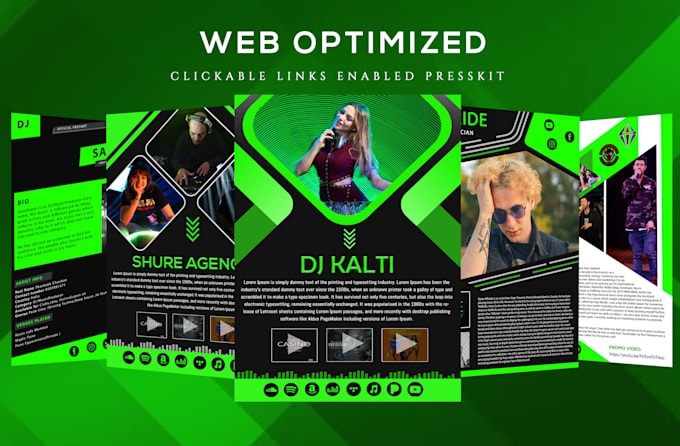 design epk, media kit, press kit, speaker kit, one sheet