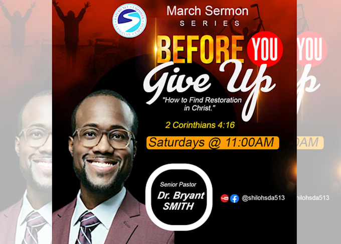 do exceptional church conference flyer design or poster