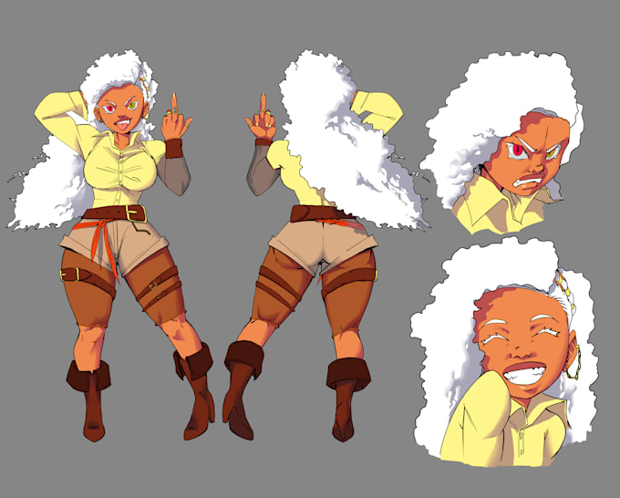 Draw a character sheet for you by Artistichugo | Fiverr