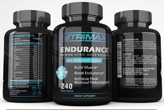 create a modern supplement label design