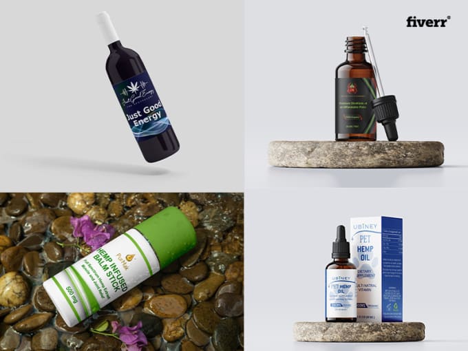 do cbd label design, hemp label design, bottle label