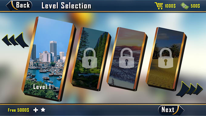 design modern 2d 3d game ui ux