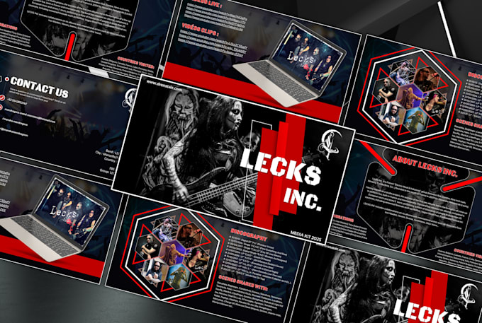 design music press kit, artist epk, media kit, one sheet