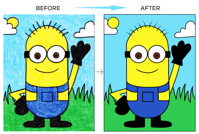 convert your drawing to digital art vector ai eps pdf svg