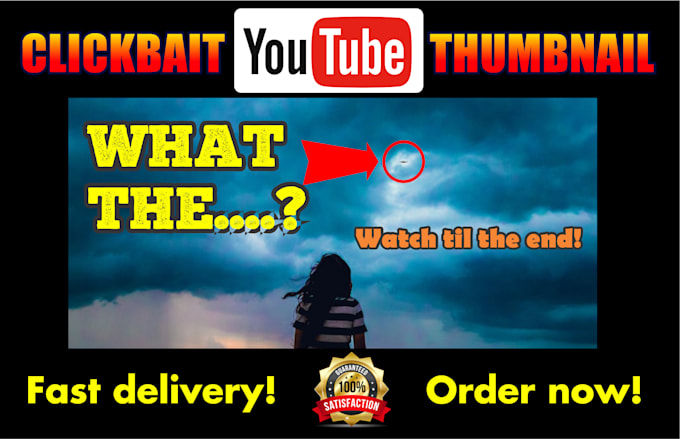 create a clickbait youtube thumbnail and cover art