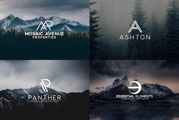 create a clean monogram or initial logo design