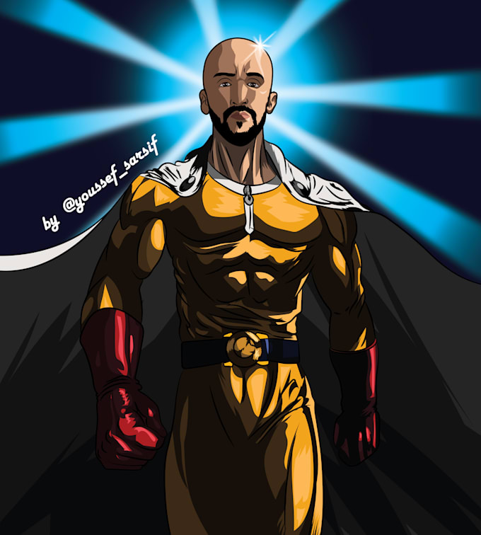 draw you like any superhero your want