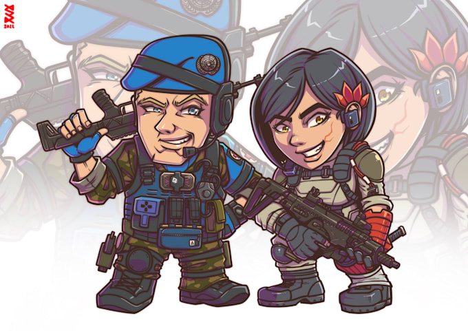 draw anime and cartoon chibi caricature character design