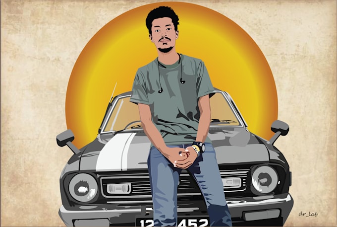 design a realistic cartoon portrait  for you