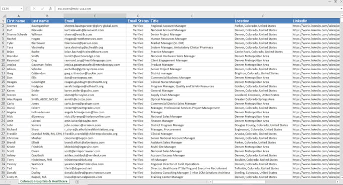 provide email address, contact info and linkedin research