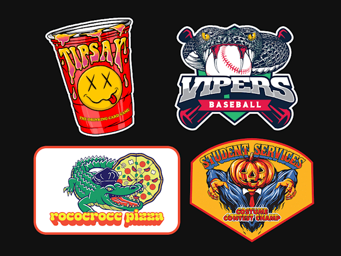 create logo, badge, patch, sticker, tshirt design