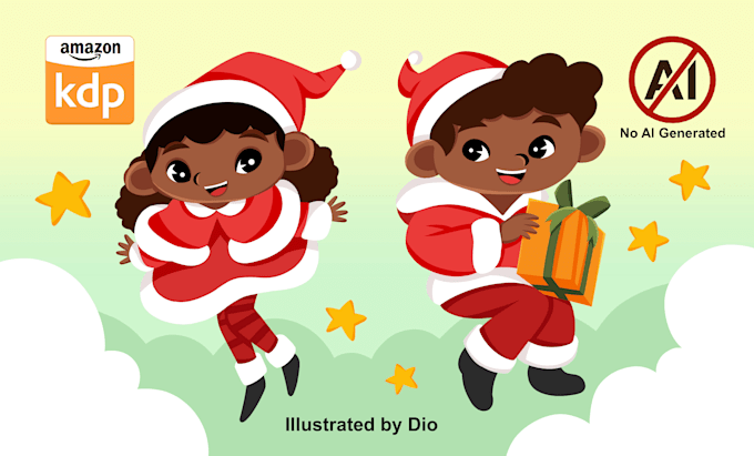 draw children story book illustration