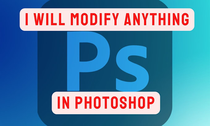 do any modifications in adobe photoshop
