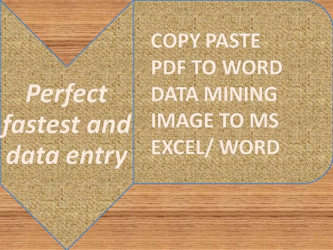 perfect and fastest data entry, typing work and data mining