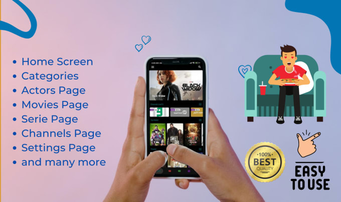 create a live tv professional app with cheap rate