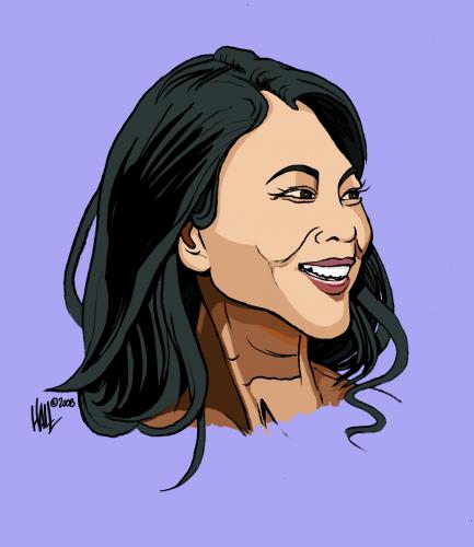 predict your face in the future in this cartoon style