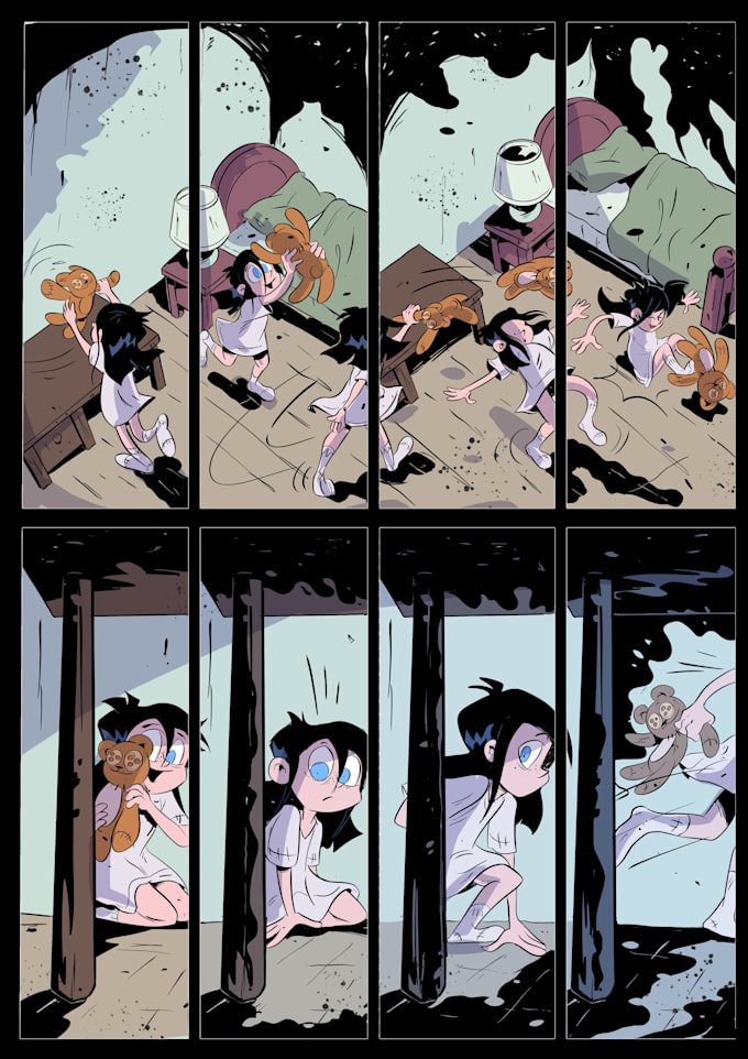 draw an expressive indie comic book page