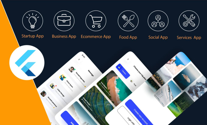Design futter app android flutter ui convert figma to real app by