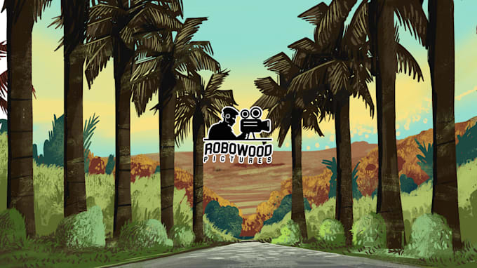 create digital illustration for wall mural design